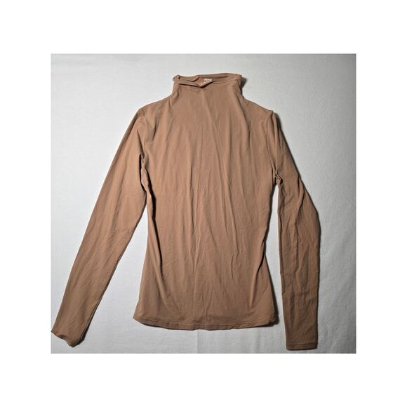 NwoT Medium SKIMS Tan Long Sleeve Turtleneck tee - Picture 1 of 2